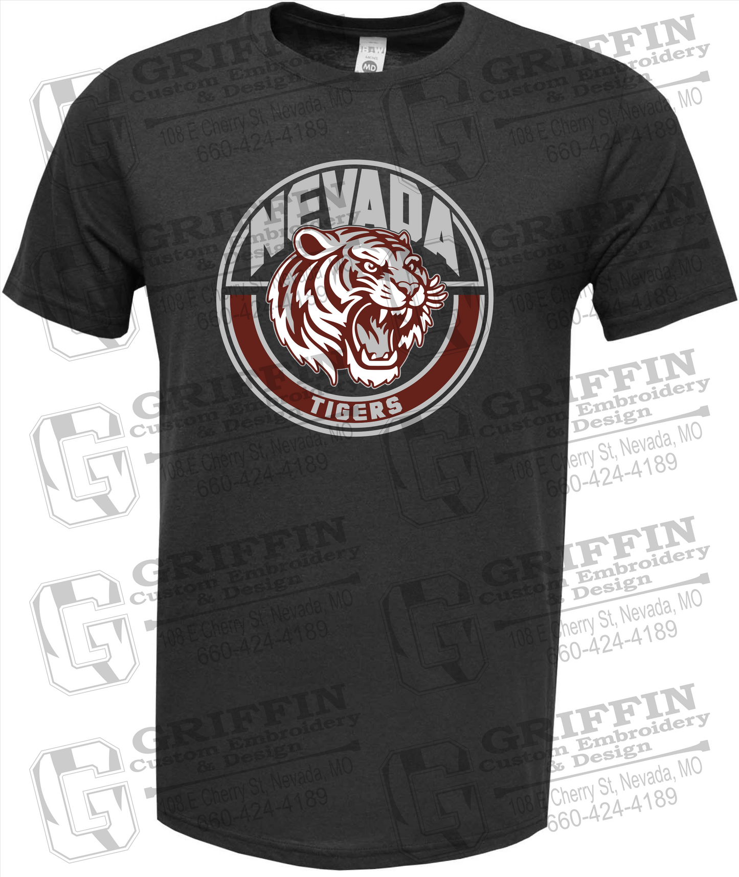 Soft-Tek Short Sleeve T-Shirt - Nevada Tigers 24-H