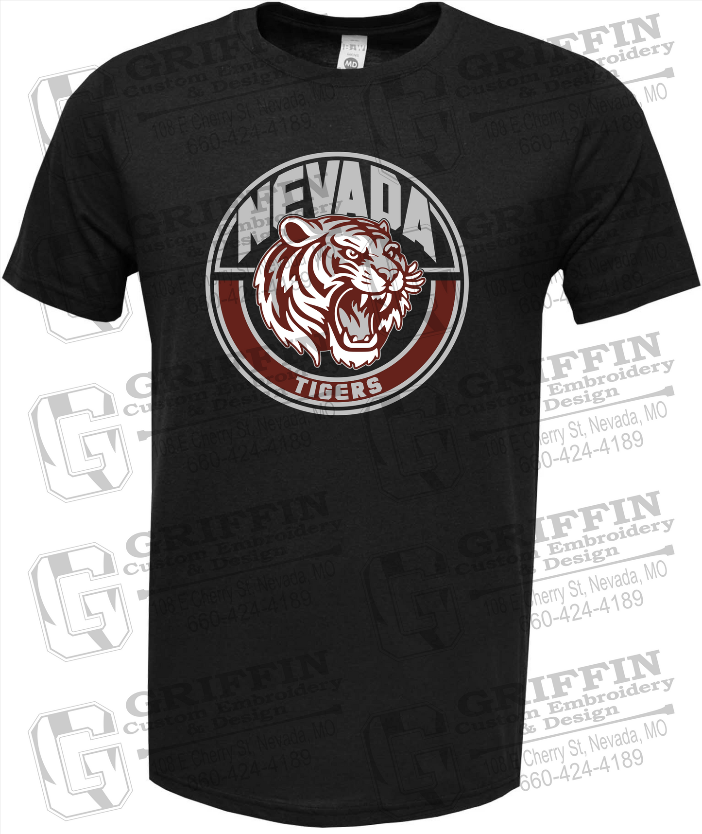 Soft-Tek Short Sleeve T-Shirt - Nevada Tigers 24-H