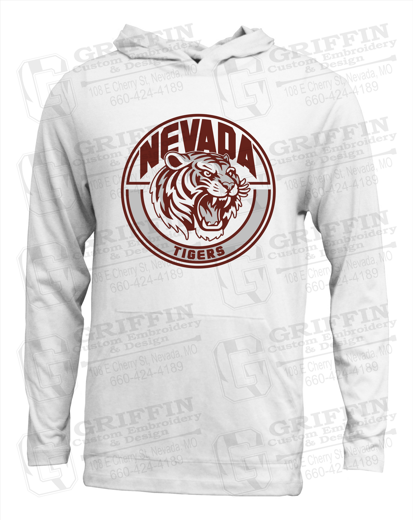 Soft-Tek T-Shirt Hoodie - Nevada Tigers 24-H