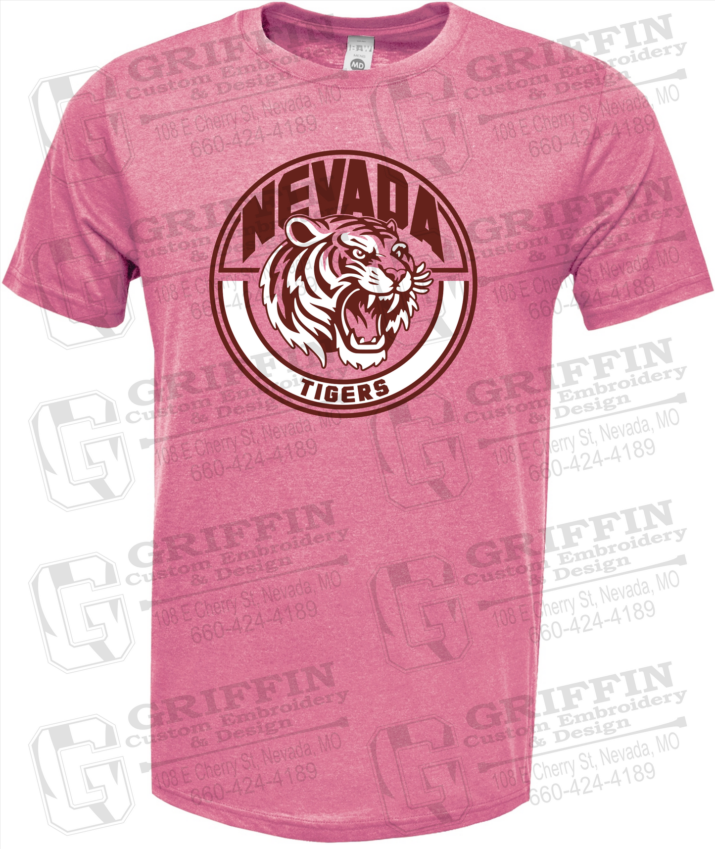 Soft-Tek Short Sleeve T-Shirt - Nevada Tigers 24-H