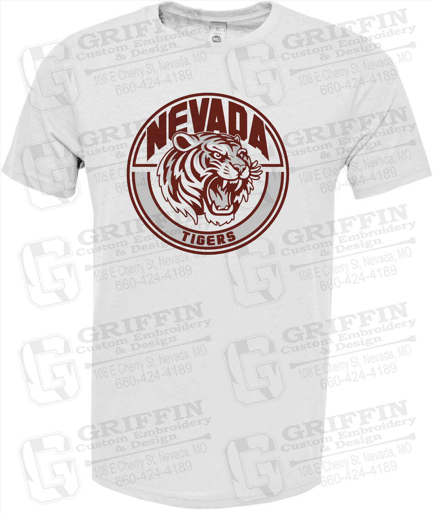 Soft-Tek Short Sleeve T-Shirt - Nevada Tigers 24-H