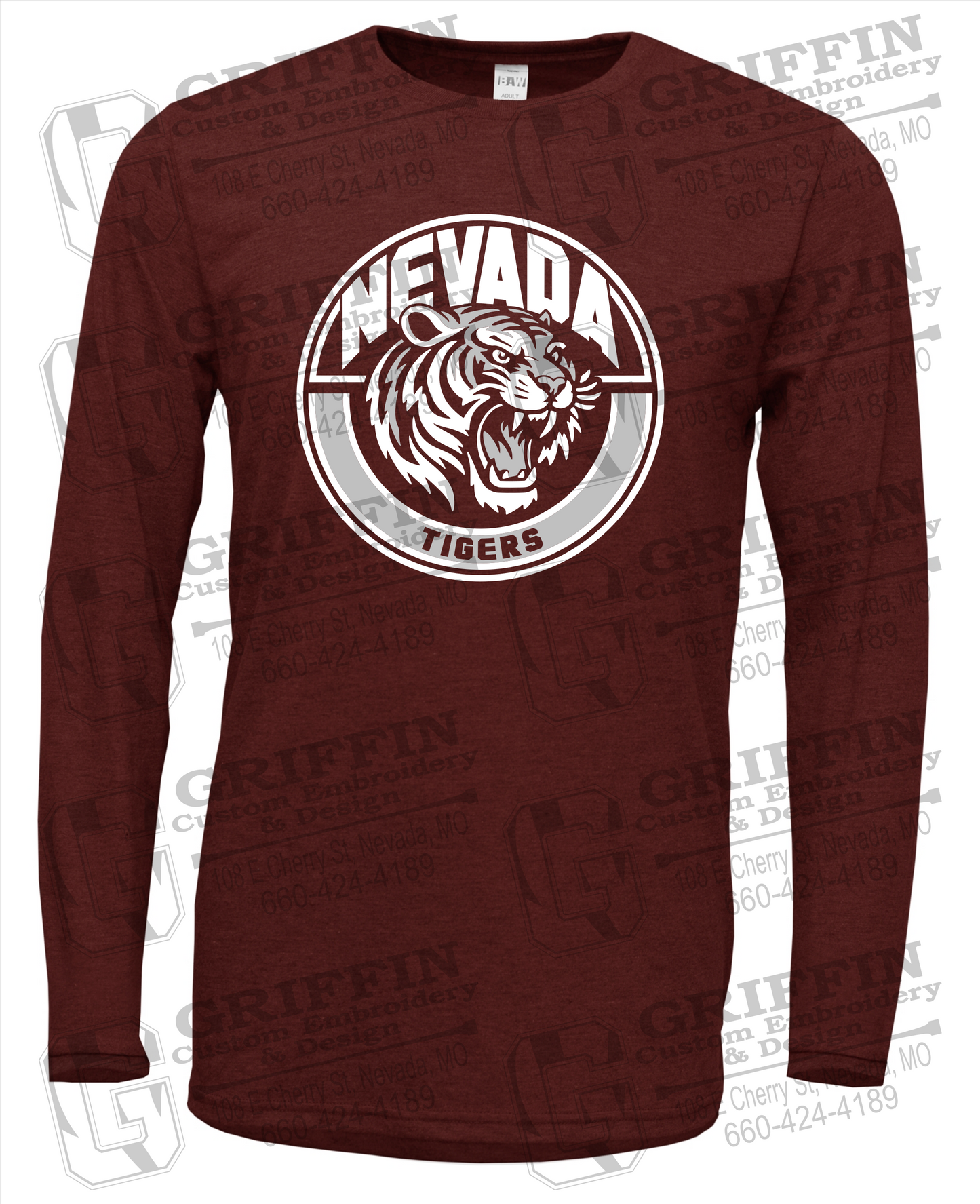Soft-Tek Long Sleeve T-Shirt - Nevada Tigers 24-H