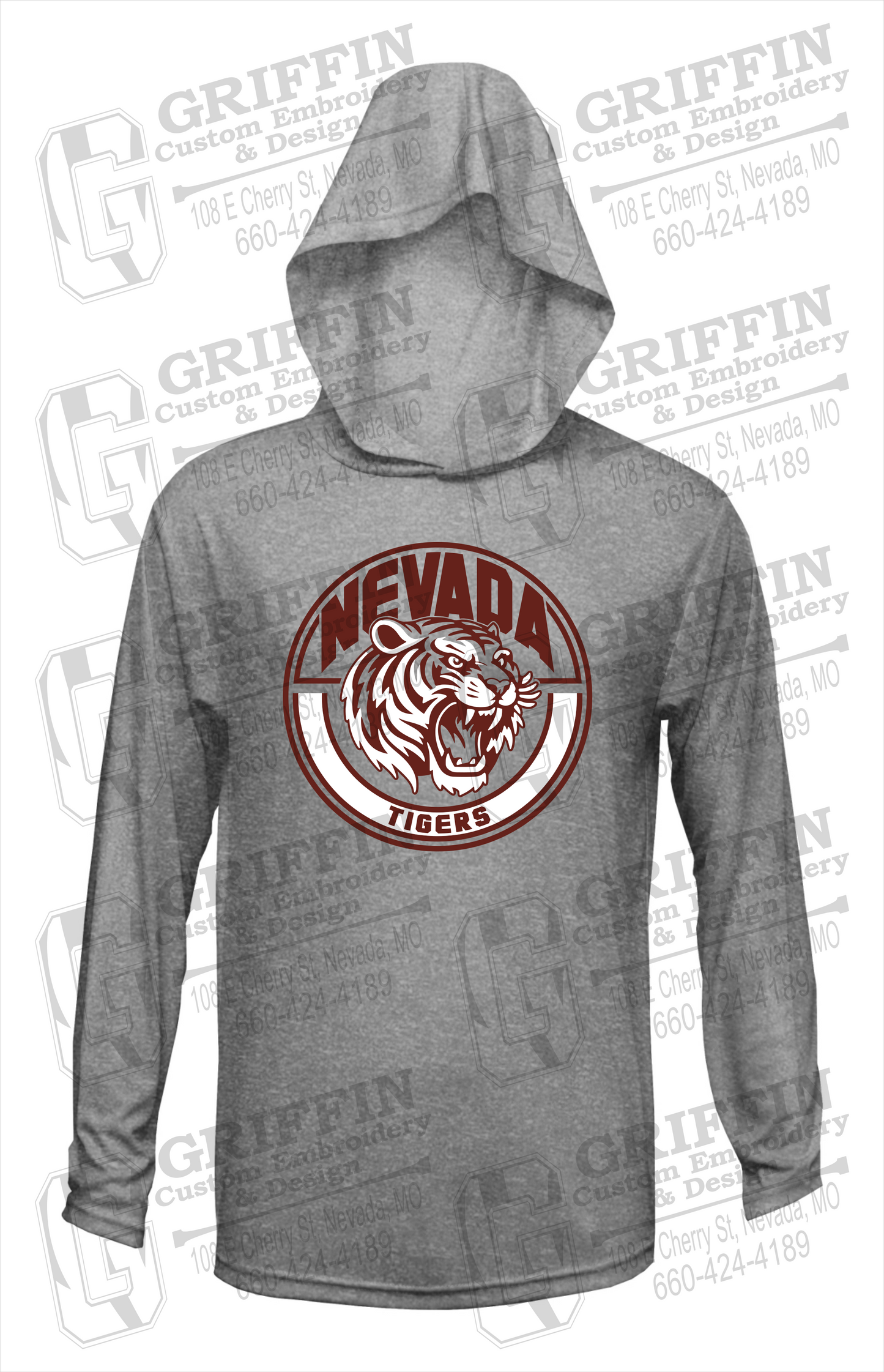 Dry-Fit T-Shirt Hoodie - Nevada Tigers 24-H