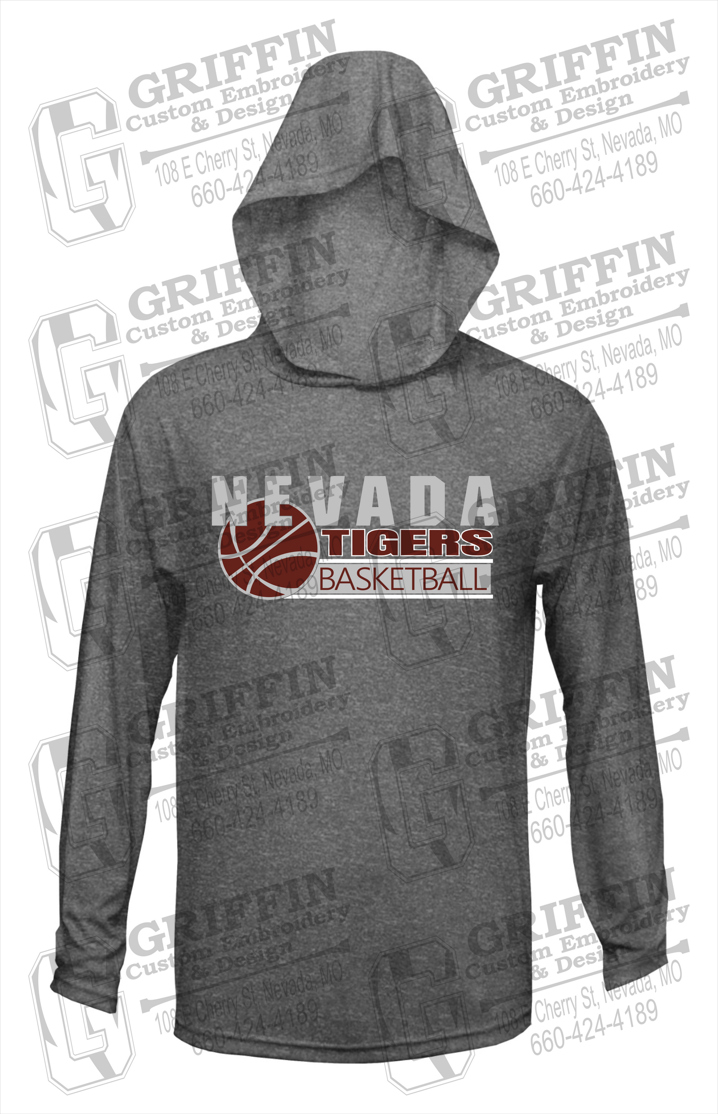 Dry-Fit T-Shirt Hoodie - Basketball - Nevada Tigers 24-I