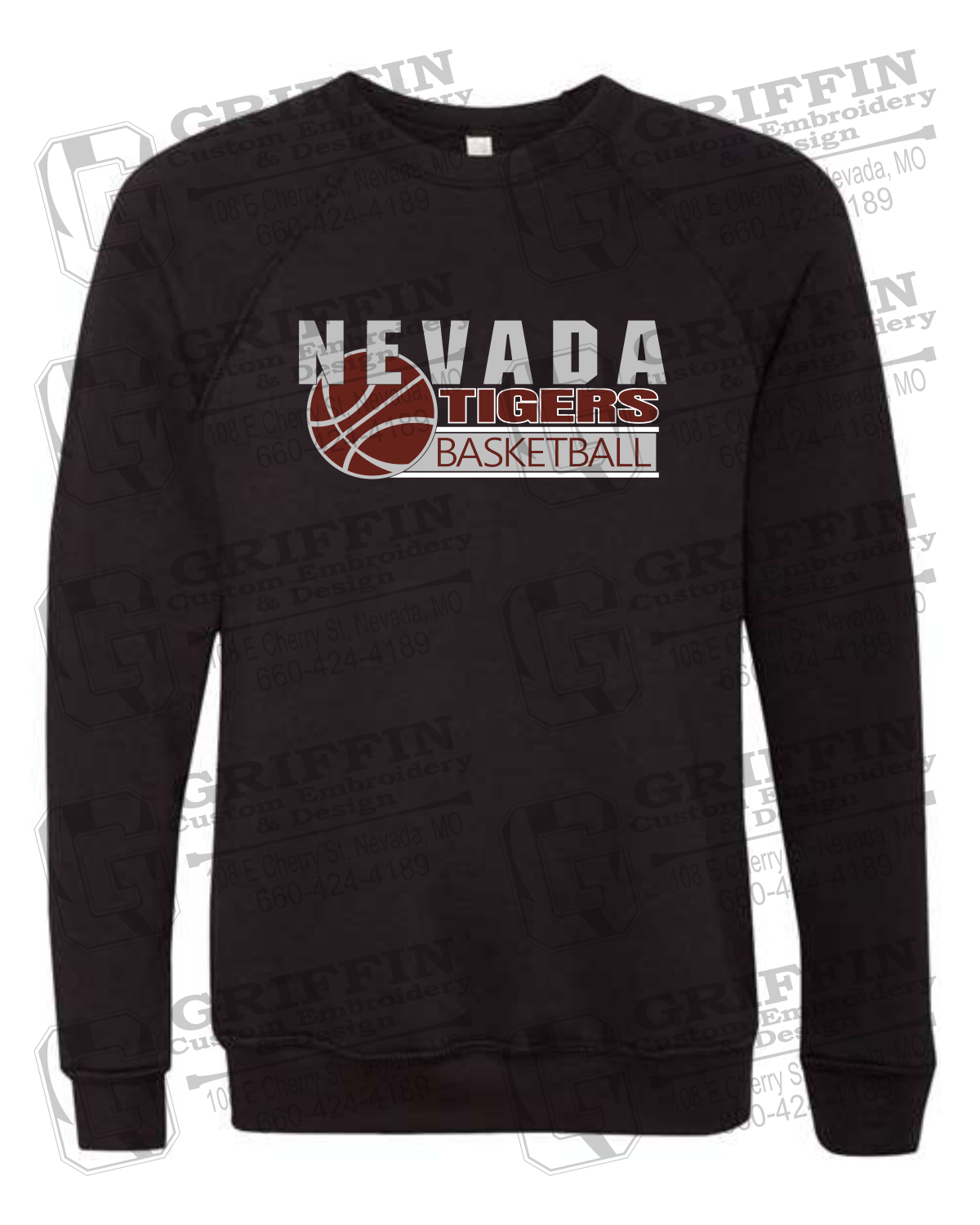 Sponge Fleece Sweatshirt - Basketball - Nevada Tigers 24-I