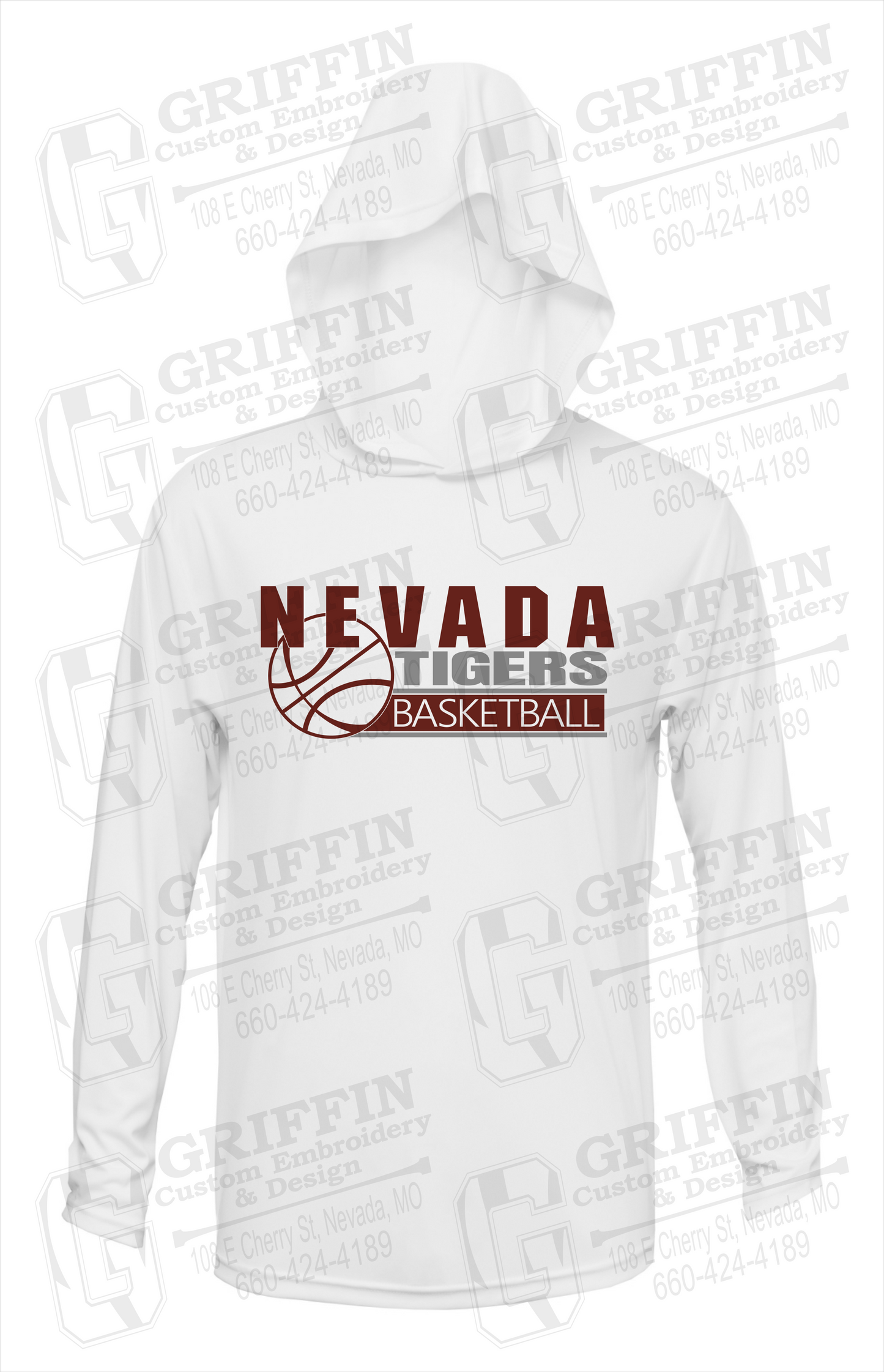 Dry-Fit T-Shirt Hoodie - Basketball - Nevada Tigers 24-I