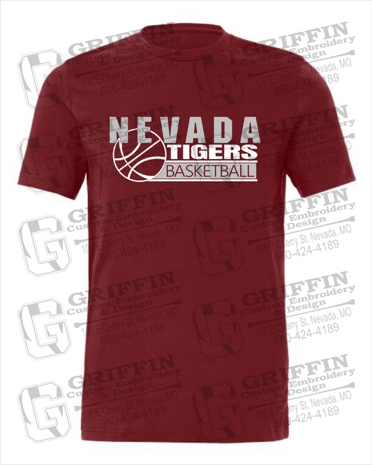Nevada Tigers 24-I 100% Cotton Short Sleeve T-Shirt - Basketball