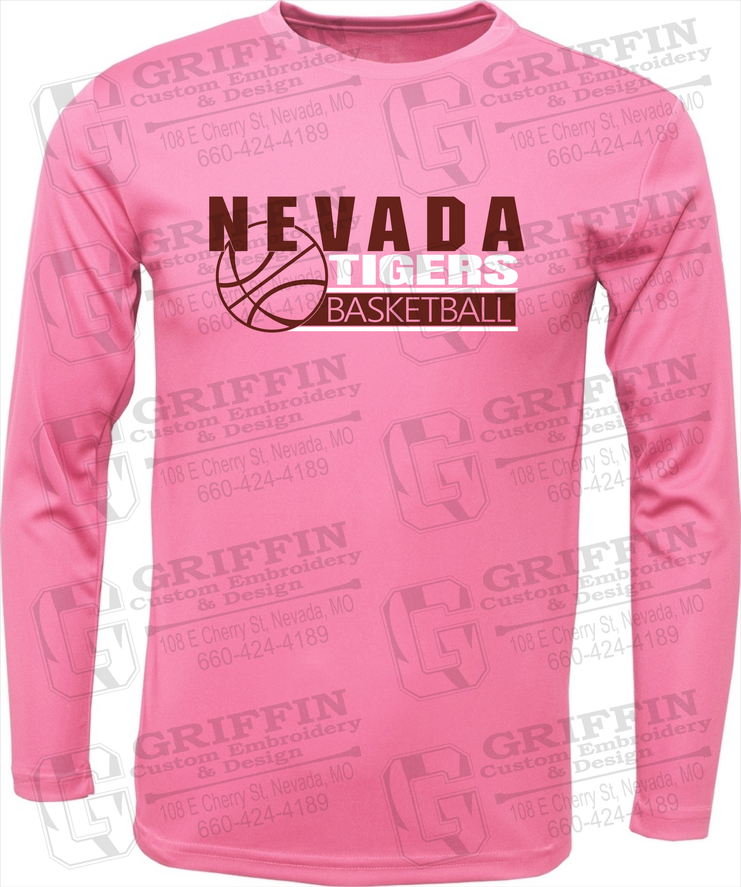 Toddler Dry-Fit Long Sleeve T-Shirt - Basketball - Nevada Tigers 24-I