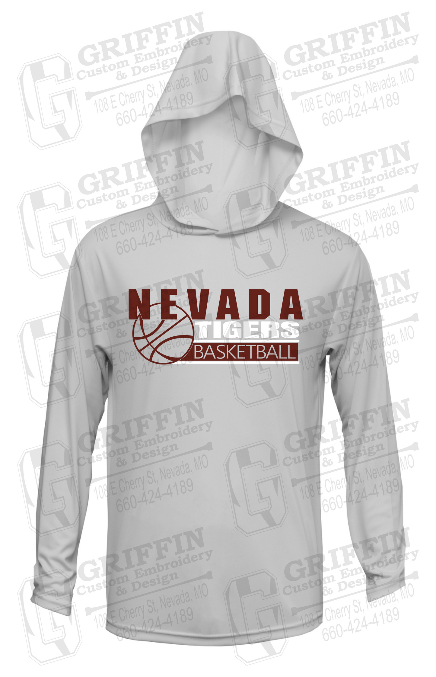 Dry-Fit T-Shirt Hoodie - Basketball - Nevada Tigers 24-I