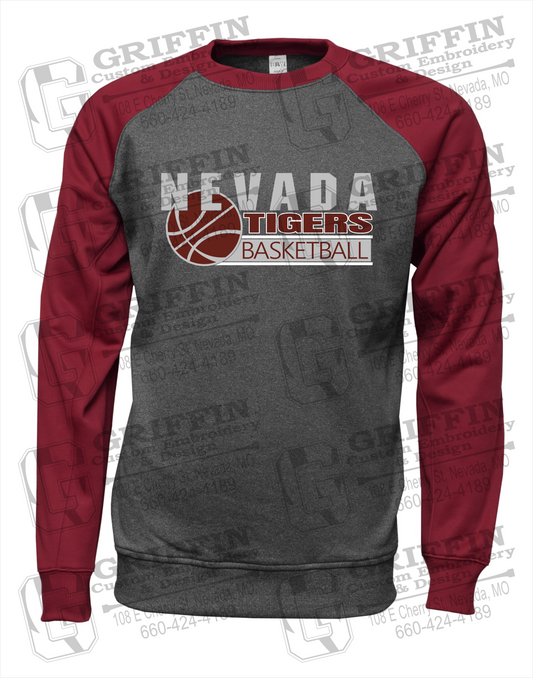 Nevada Tigers 24-I Youth Raglan Sweatshirt - Basketball