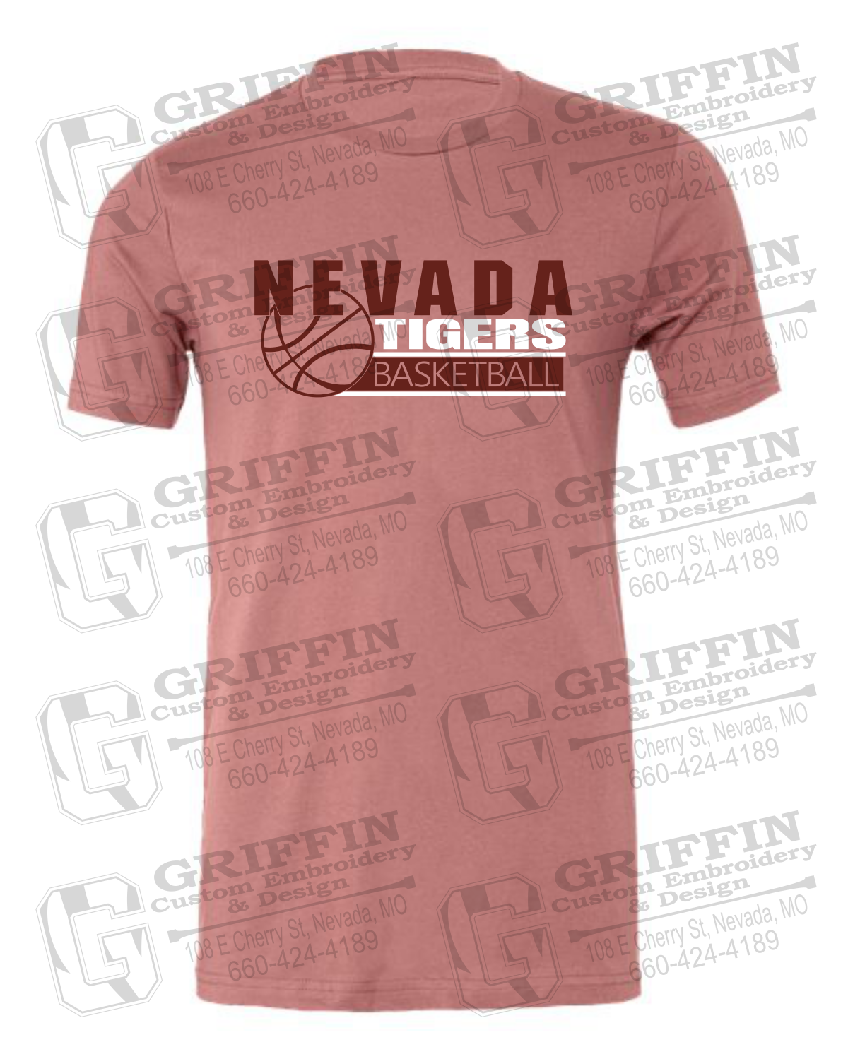 Cotton Short Sleeve T-Shirt - Basketball - Nevada Tigers 24-I