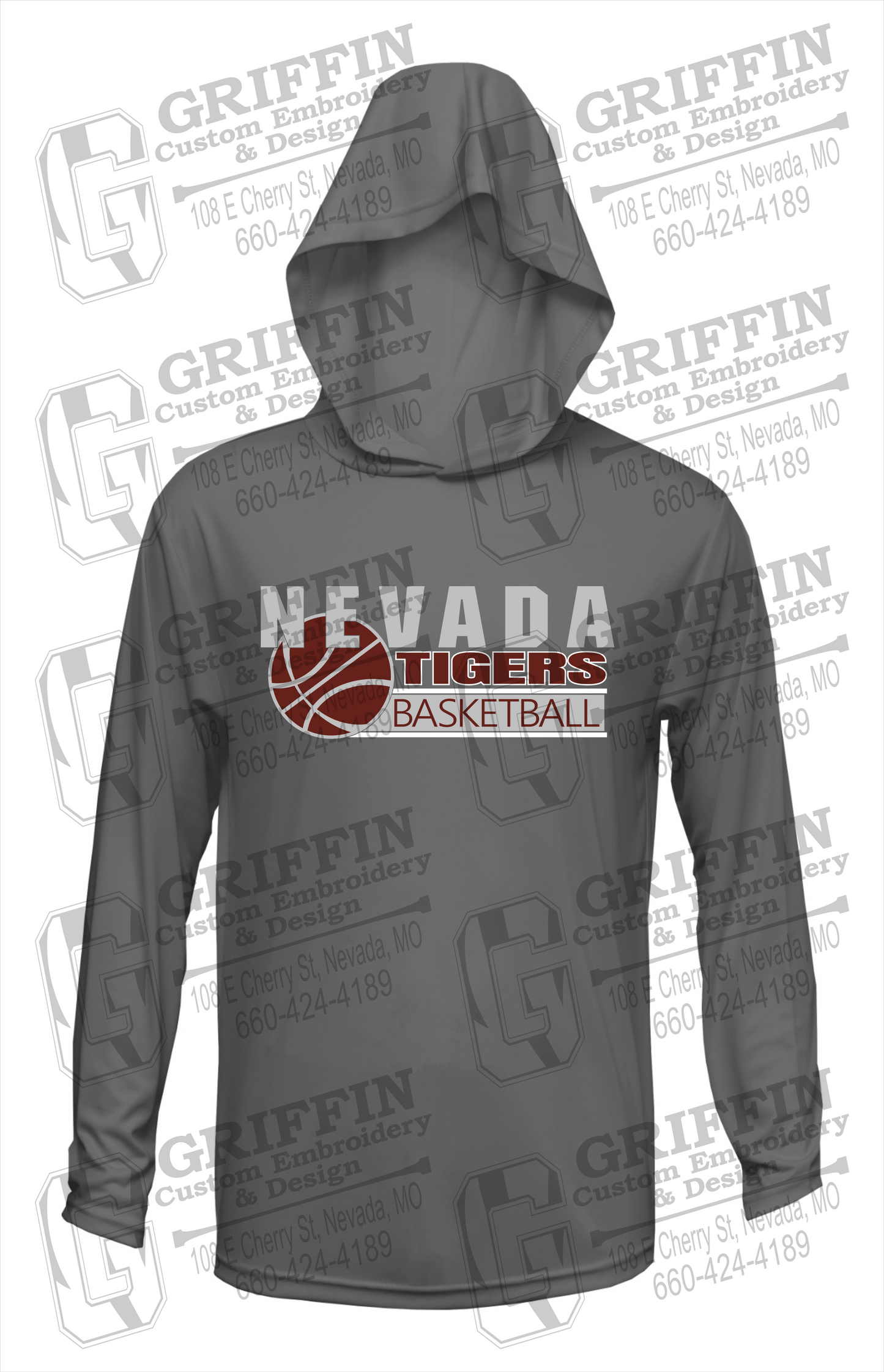 Dry-Fit T-Shirt Hoodie - Basketball - Nevada Tigers 24-I