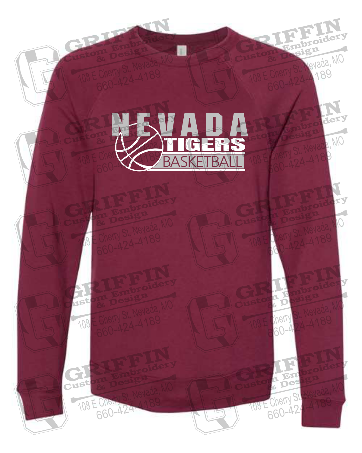 Sponge Fleece Sweatshirt - Basketball - Nevada Tigers 24-I