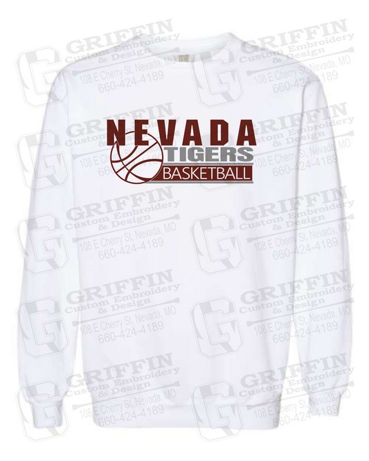 Comfort Colors Crewneck Sweatshirt - Basketball - Nevada Tigers 24-I