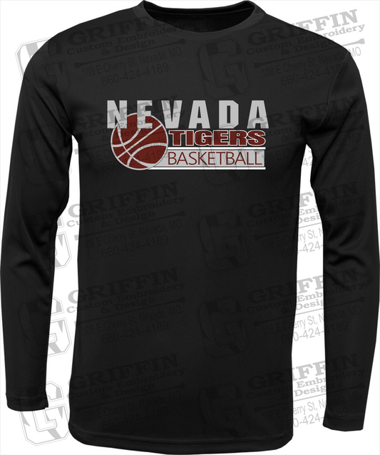 Dry-Fit Long Sleeve T-Shirt - Basketball - Nevada Tigers 24-I