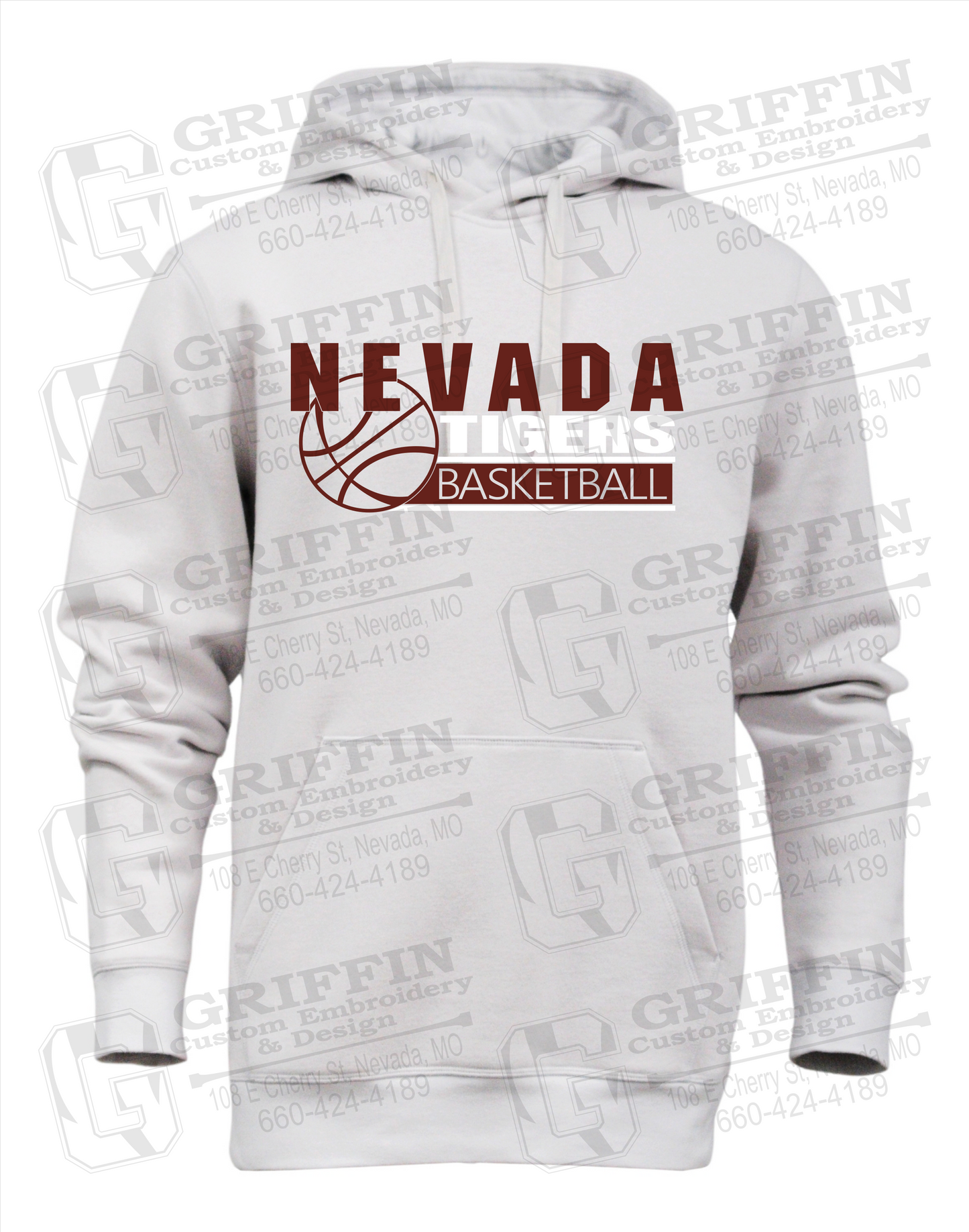 Heavyweight Fleece Hoodie - Basketball - Nevada Tigers 24-I