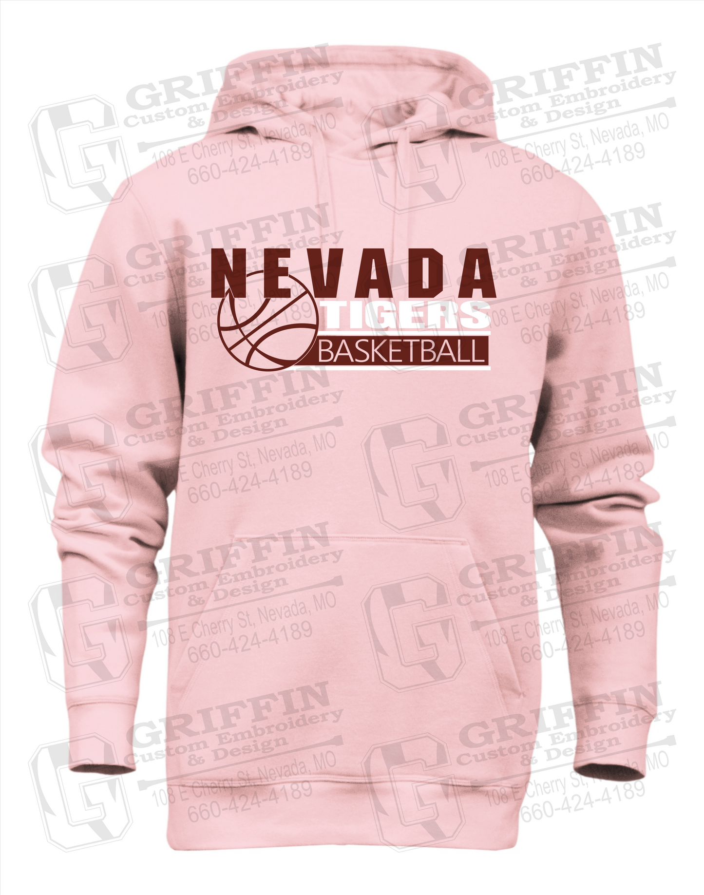 Heavyweight Fleece Hoodie - Basketball - Nevada Tigers 24-I