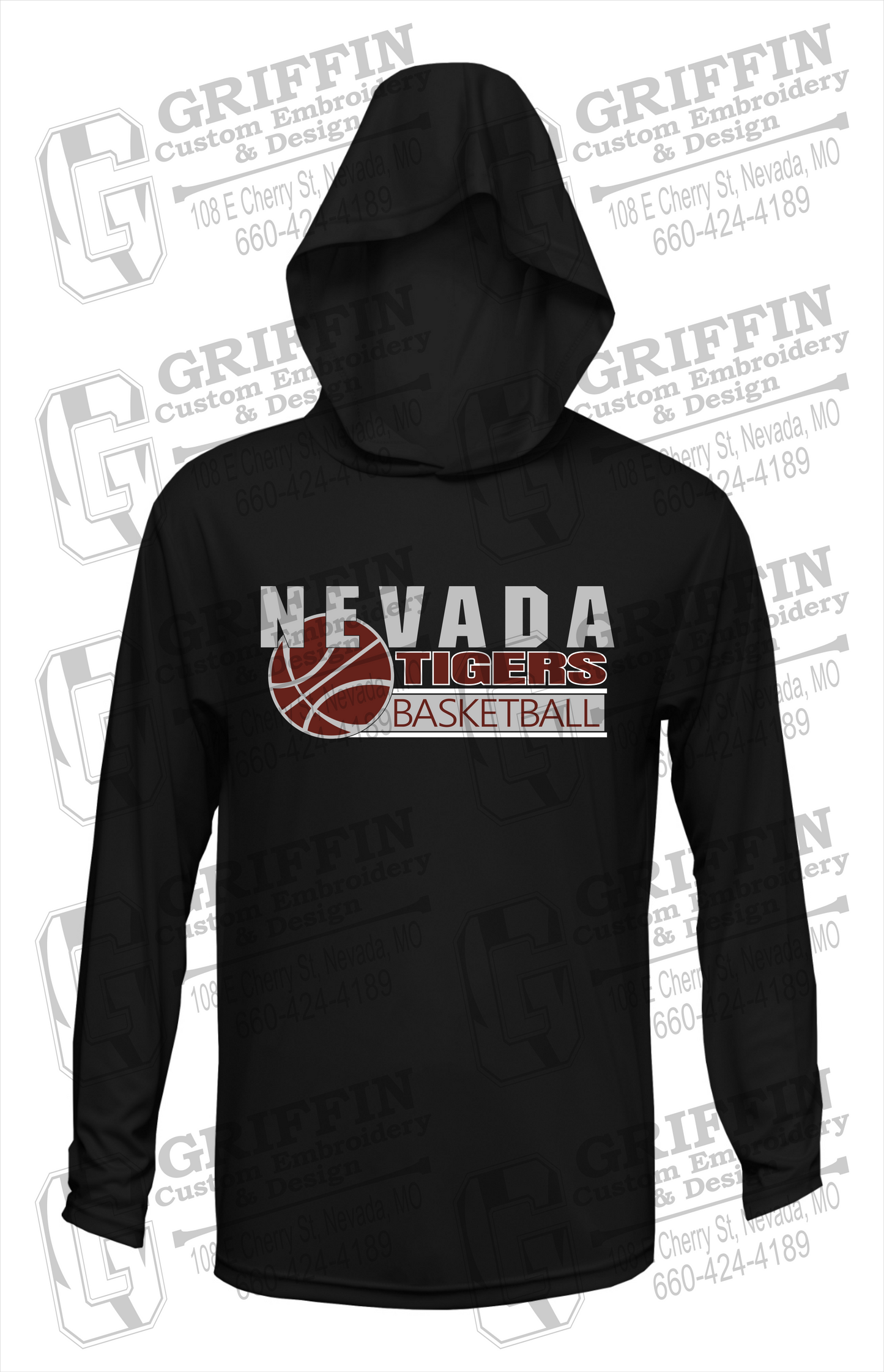 Dry-Fit T-Shirt Hoodie - Basketball - Nevada Tigers 24-I