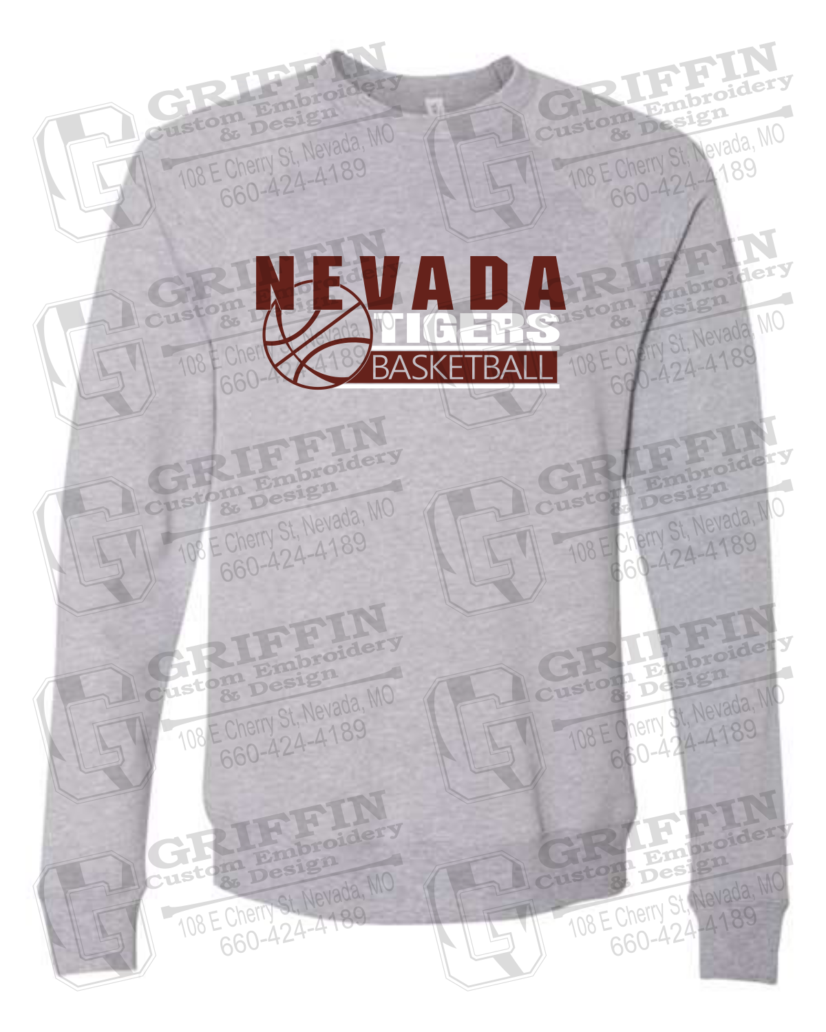 Sponge Fleece Sweatshirt - Basketball - Nevada Tigers 24-I