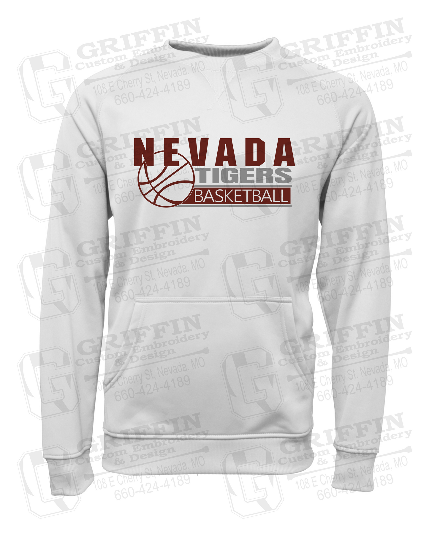 Nevada Tigers 24-I Youth Sweatshirt - Basketball