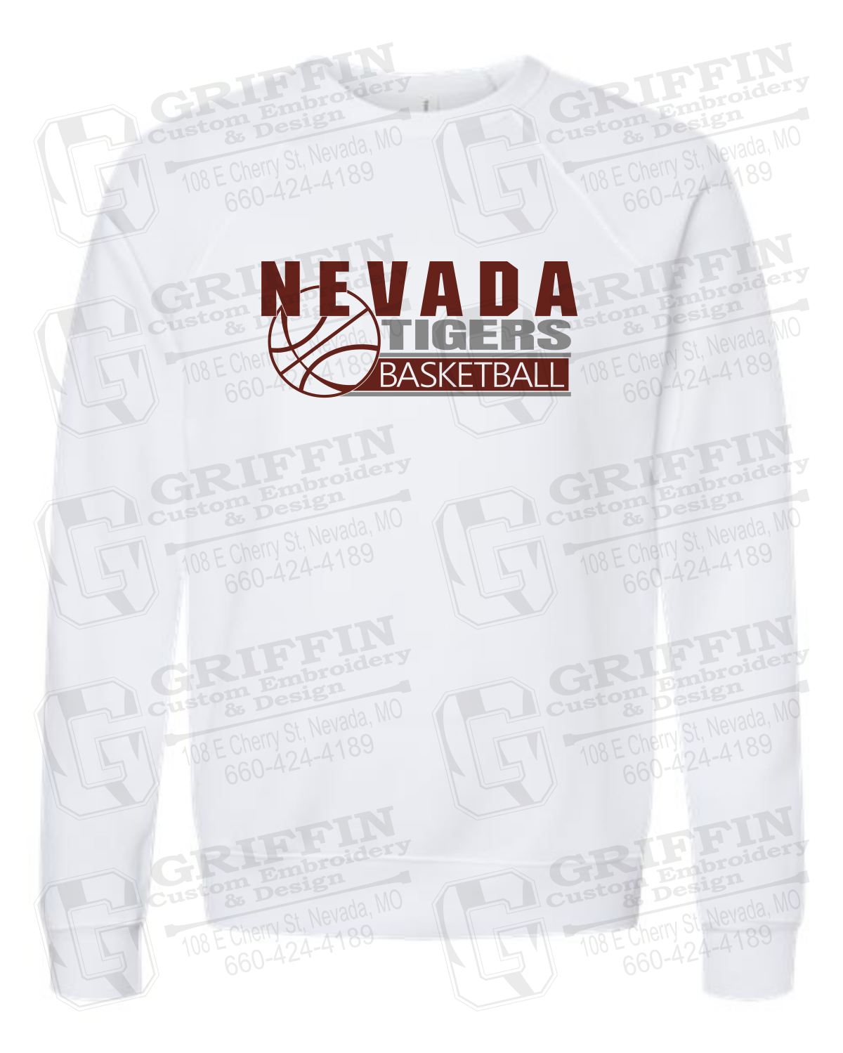 Sponge Fleece Sweatshirt - Basketball - Nevada Tigers 24-I