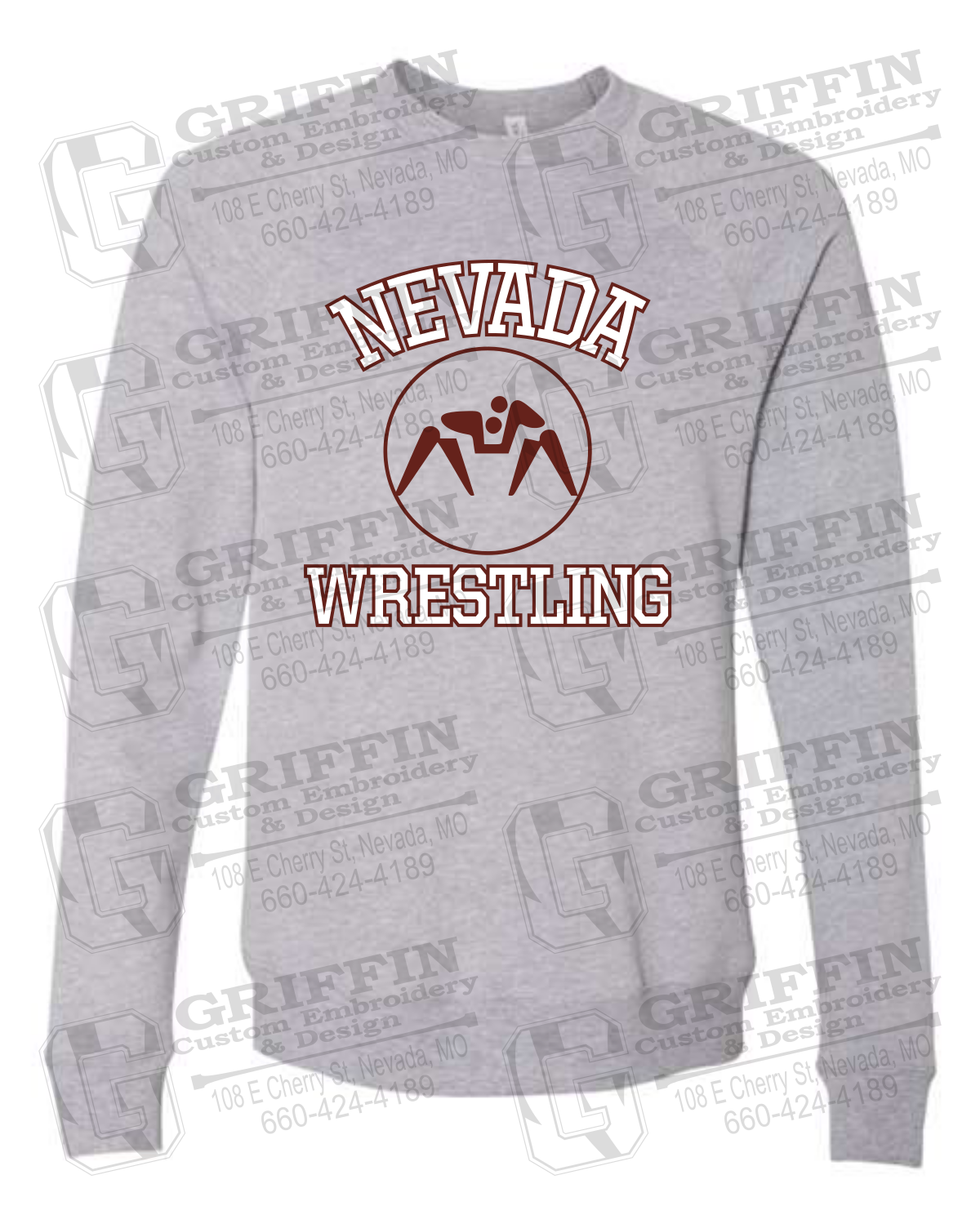 Sponge Fleece Sweatshirt - Wrestling - Nevada Tigers 24-J