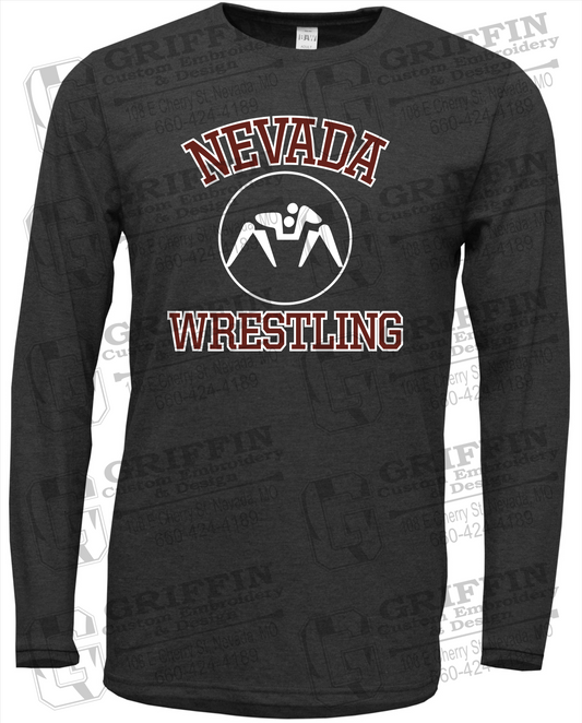 Nevada Tigers 24-J Long Sleeve T-Shirt - Wrestling