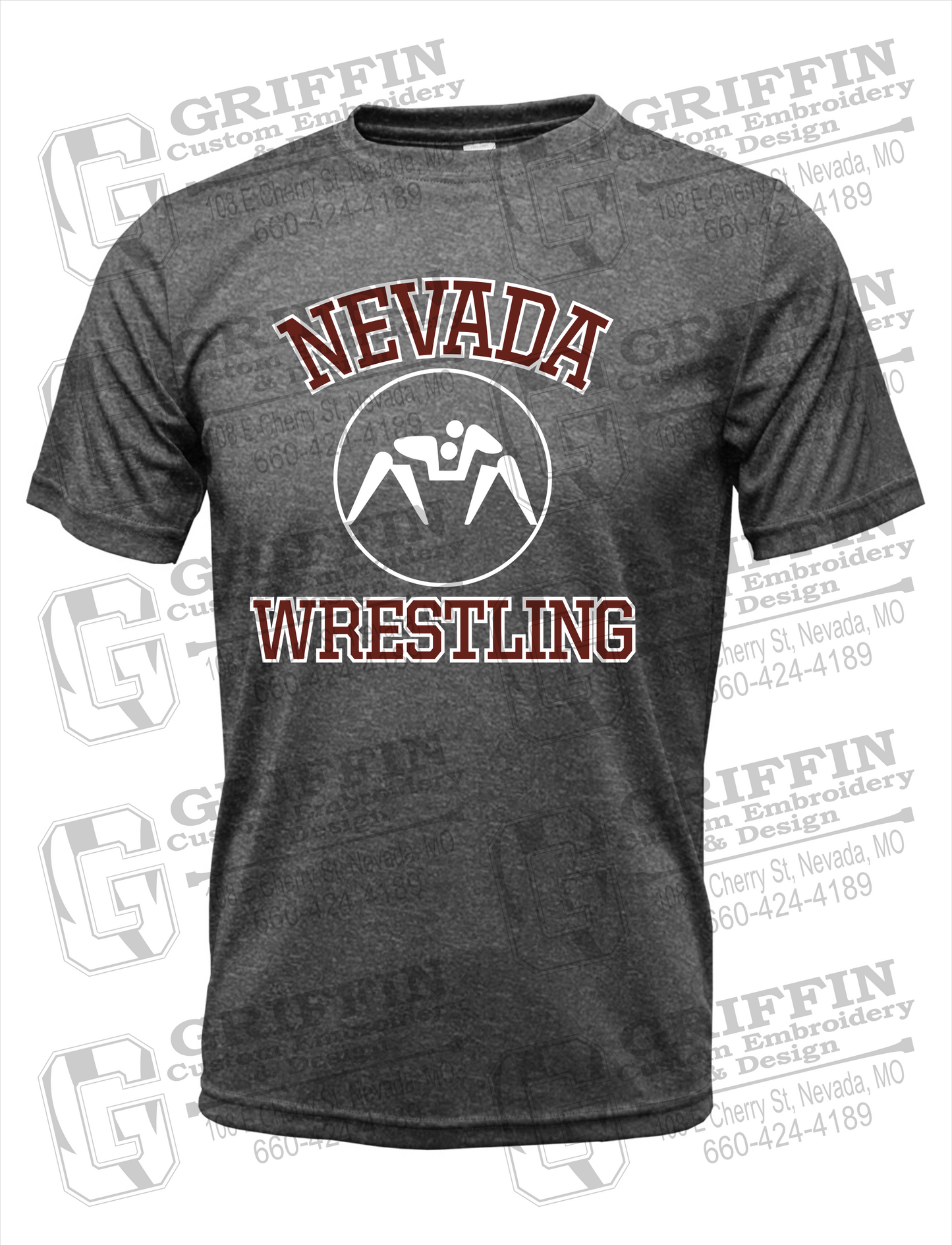 Nevada Tigers 24-J Youth Dry-Fit T-Shirt - Wrestling