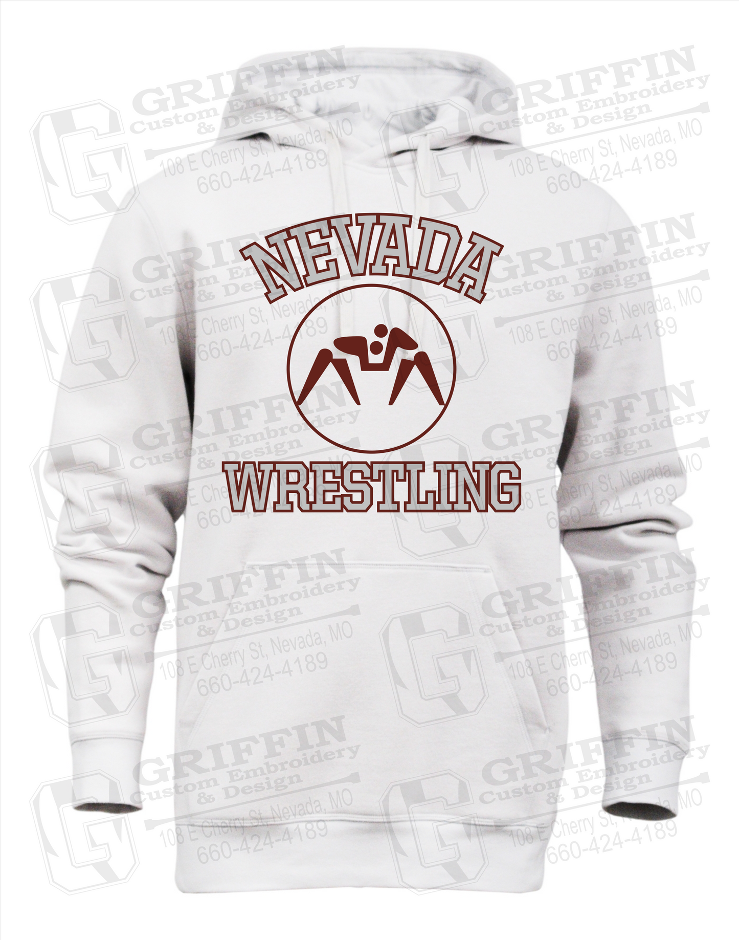 Nevada Tigers 24-J Youth Heavyweight Hoodie - Wrestling