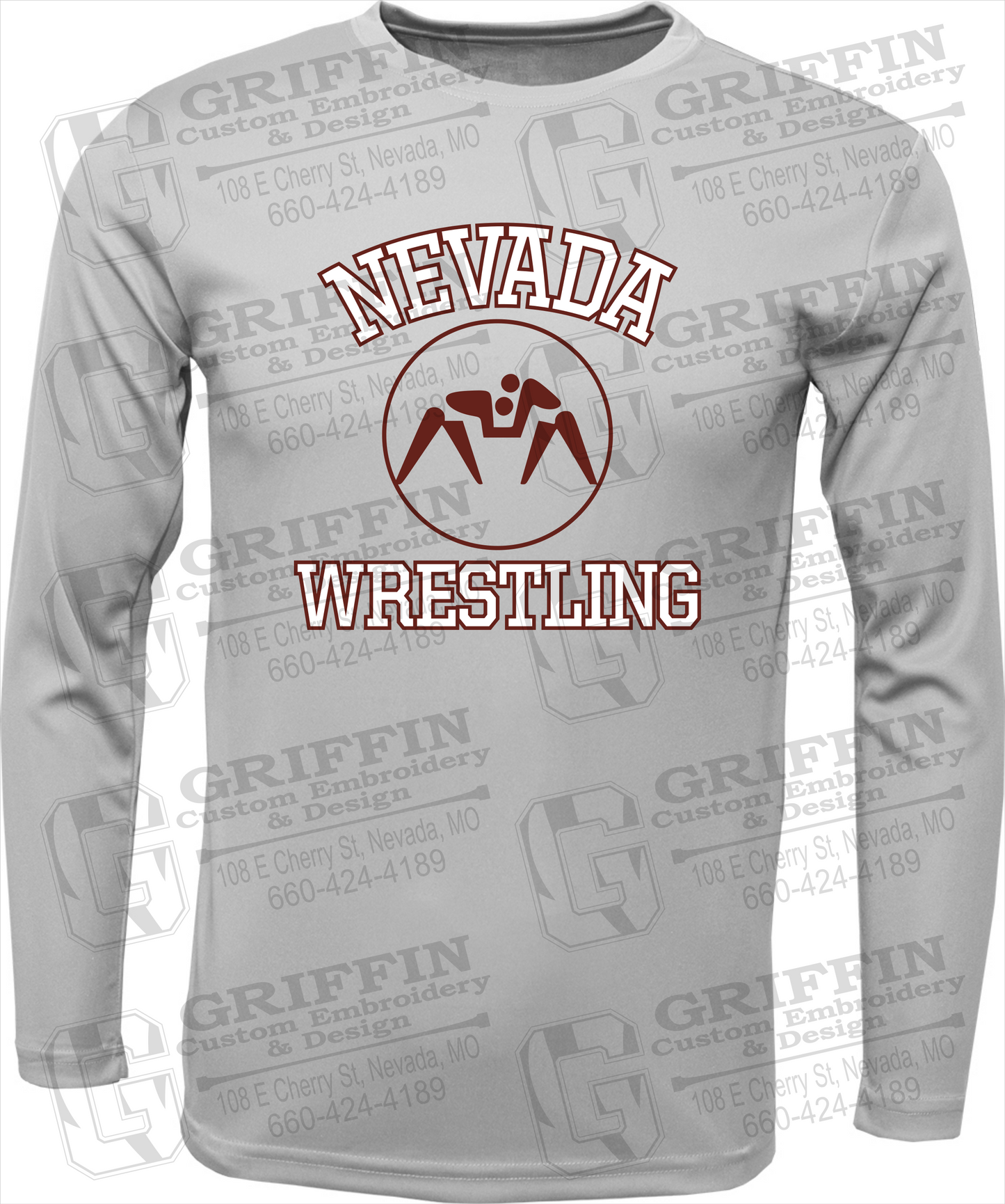 Toddler Dry-Fit Long Sleeve T-Shirt - Wrestling - Nevada Tigers 24-J