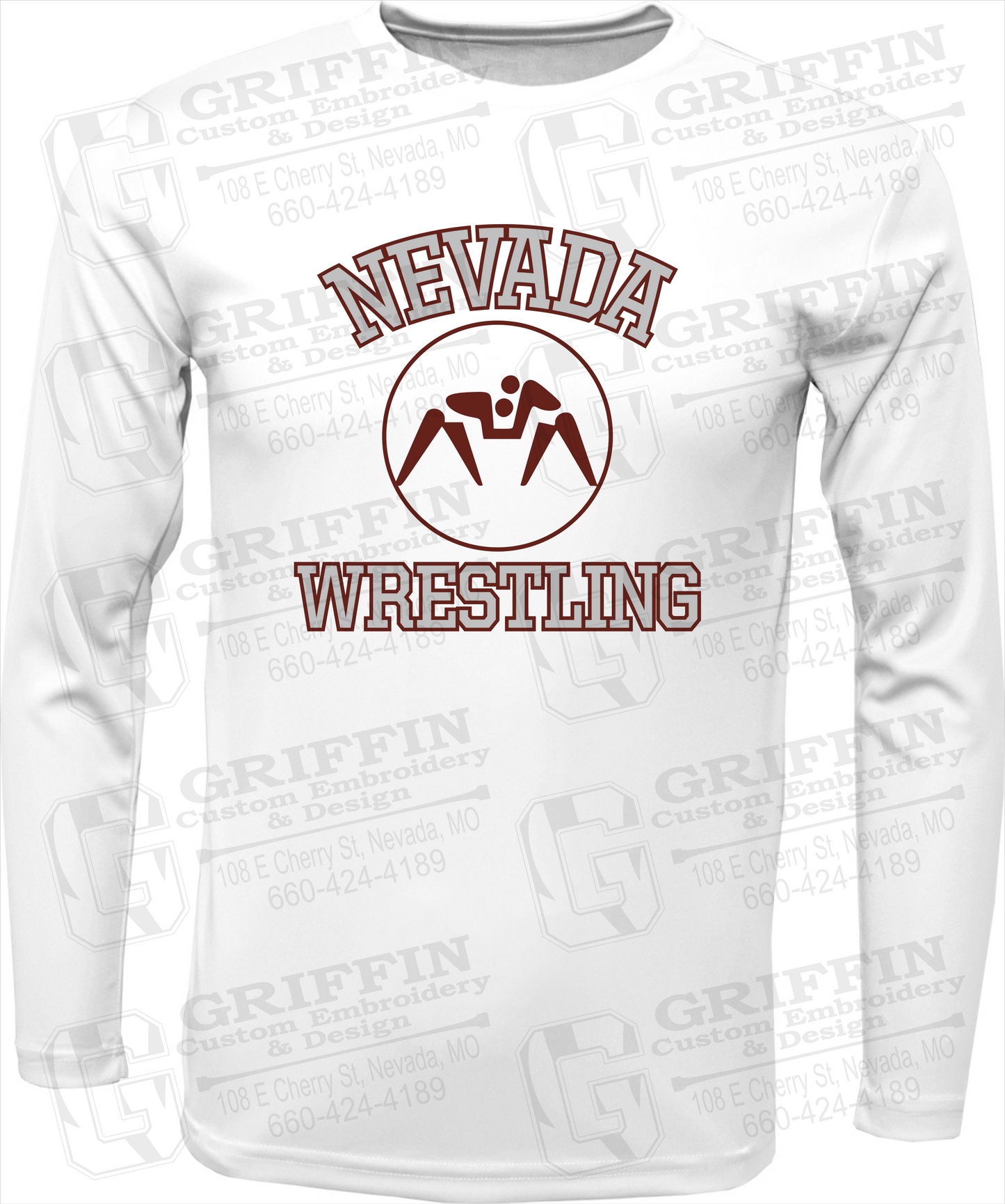 Dry-Fit Long Sleeve T-Shirt - Wrestling - Nevada Tigers 24-J