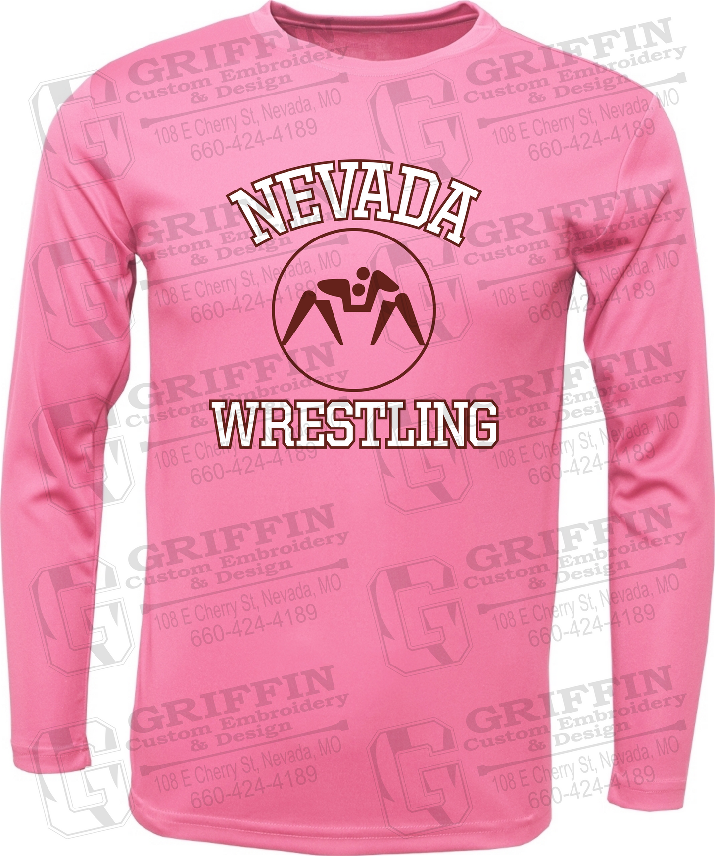 Toddler Dry-Fit Long Sleeve T-Shirt - Wrestling - Nevada Tigers 24-J