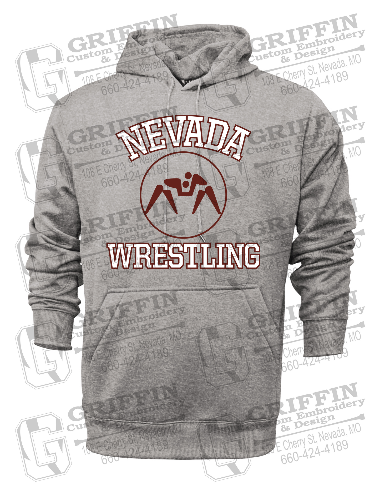 Nevada Tigers 24-J Youth Hoodie - Wrestling