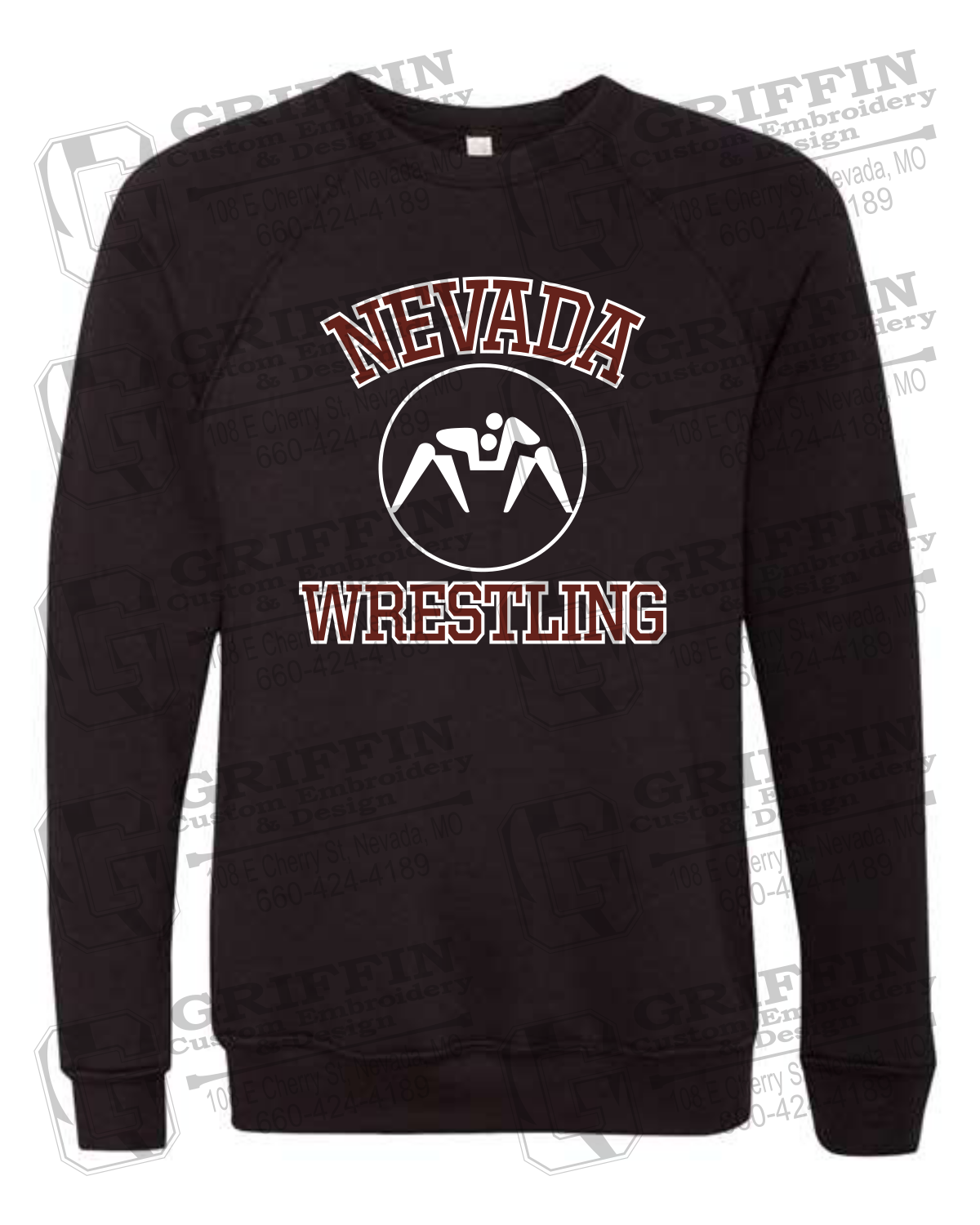 Sponge Fleece Sweatshirt - Wrestling - Nevada Tigers 24-J