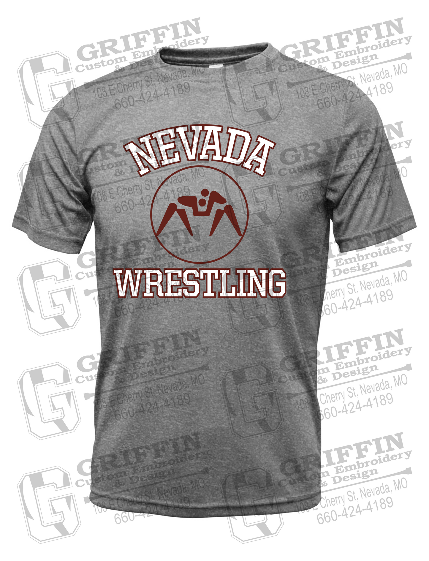 Nevada Tigers 24-J Youth Dry-Fit T-Shirt - Wrestling