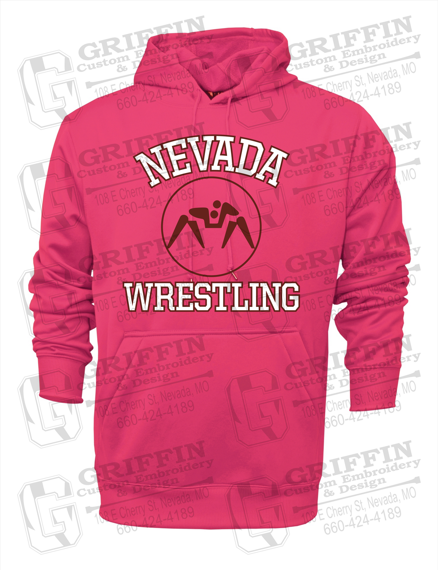 Performance Fleece Hoodie - Wrestling - Nevada Tigers 24-J