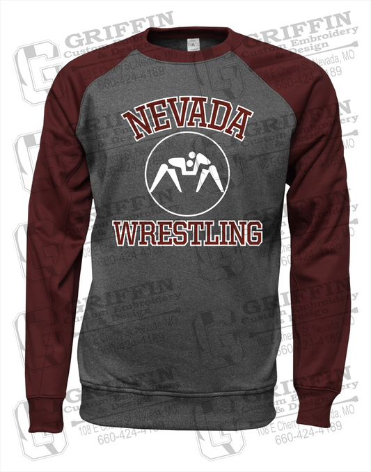 Nevada Tigers 24-J Raglan Sweatshirt - Wrestling