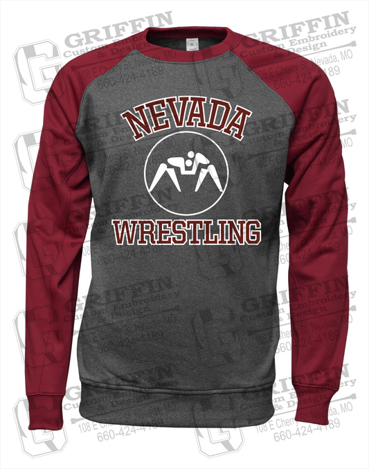 Nevada Tigers 24-J Youth Raglan Sweatshirt - Wrestling