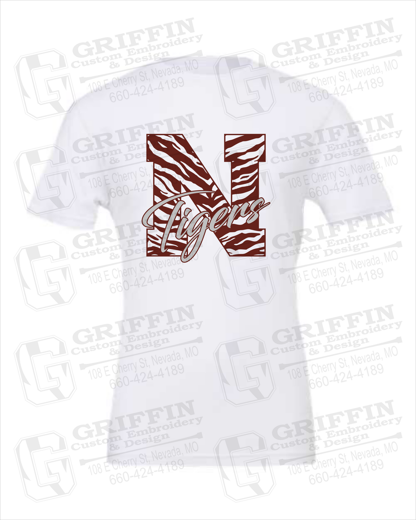 Nevada Tigers 24-K 100% Cotton Short Sleeve T-Shirt