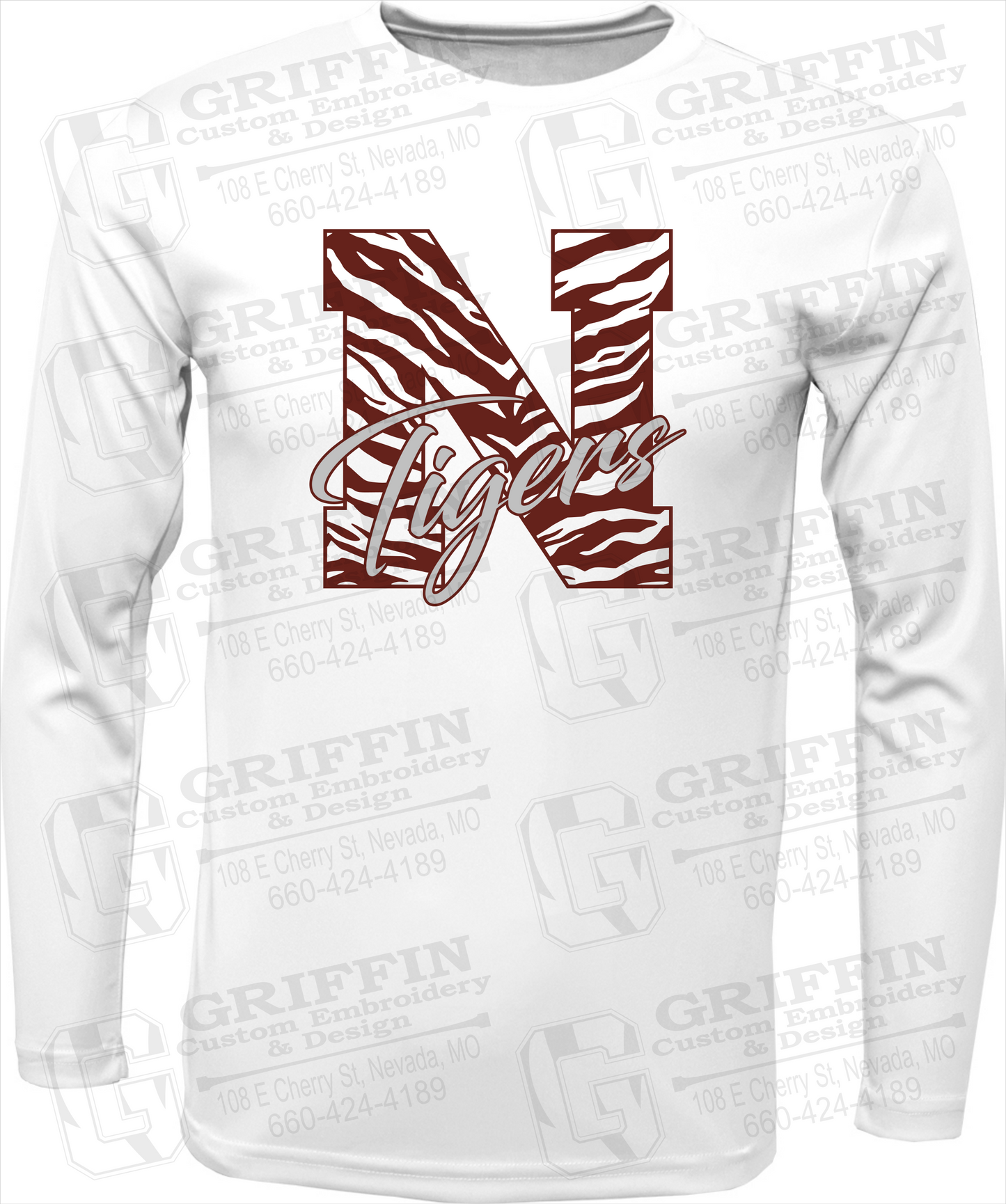 Dry-Fit Long Sleeve T-Shirt - Nevada Tigers 24-K