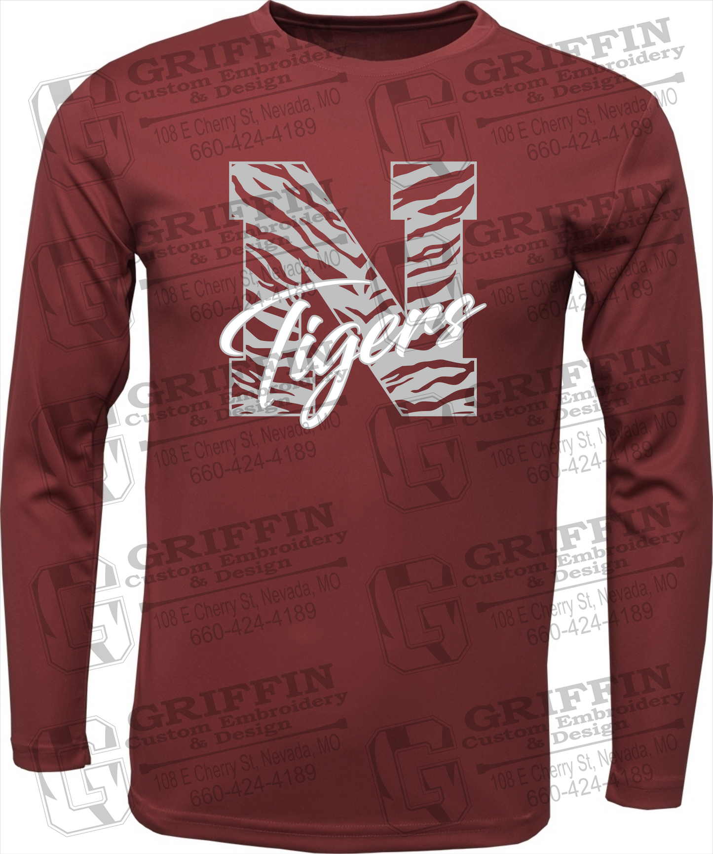 Dry-Fit Long Sleeve T-Shirt - Nevada Tigers 24-K