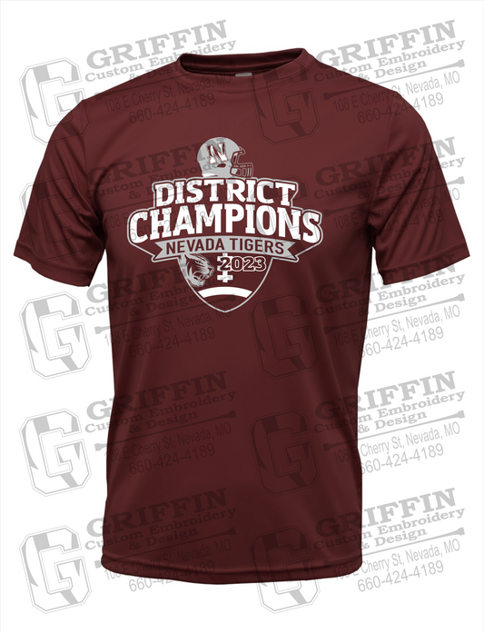 Nevada Tigers 24-L Youth Dry-Fit T-Shirt - Football 2023 District Champions