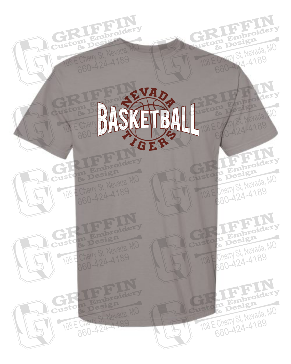 Comfort Colors Short Sleeve T-Shirt - Basketball - Nevada Tigers 24-M