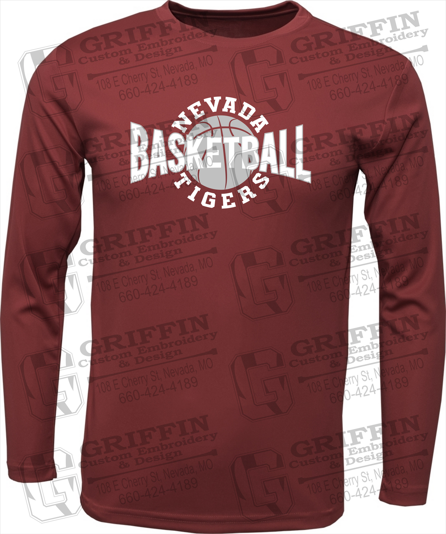 Dry-Fit Long Sleeve T-Shirt - Basketball - Nevada Tigers 24-M