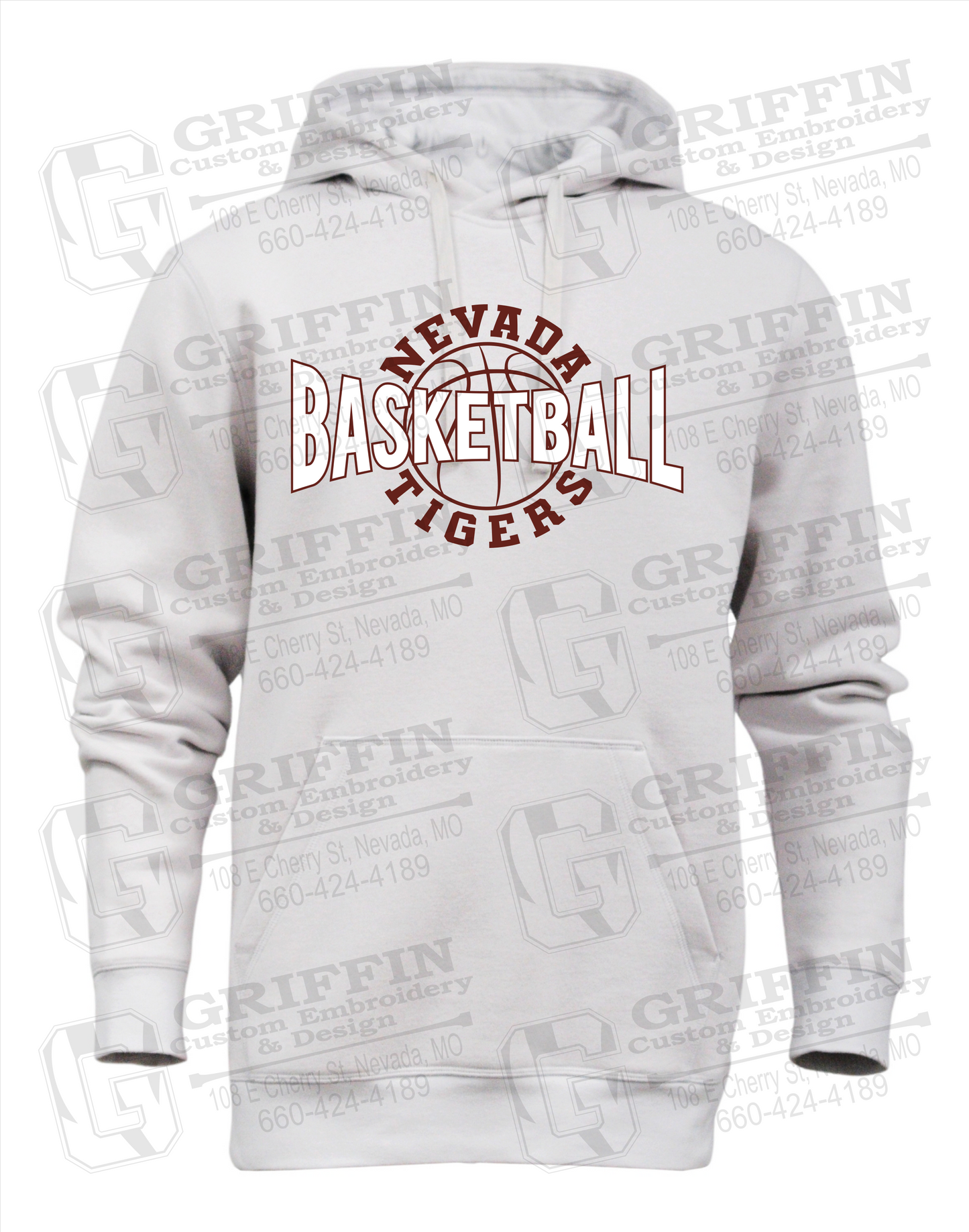 Heavyweight Fleece Hoodie - Basketball - Nevada Tigers 24-M