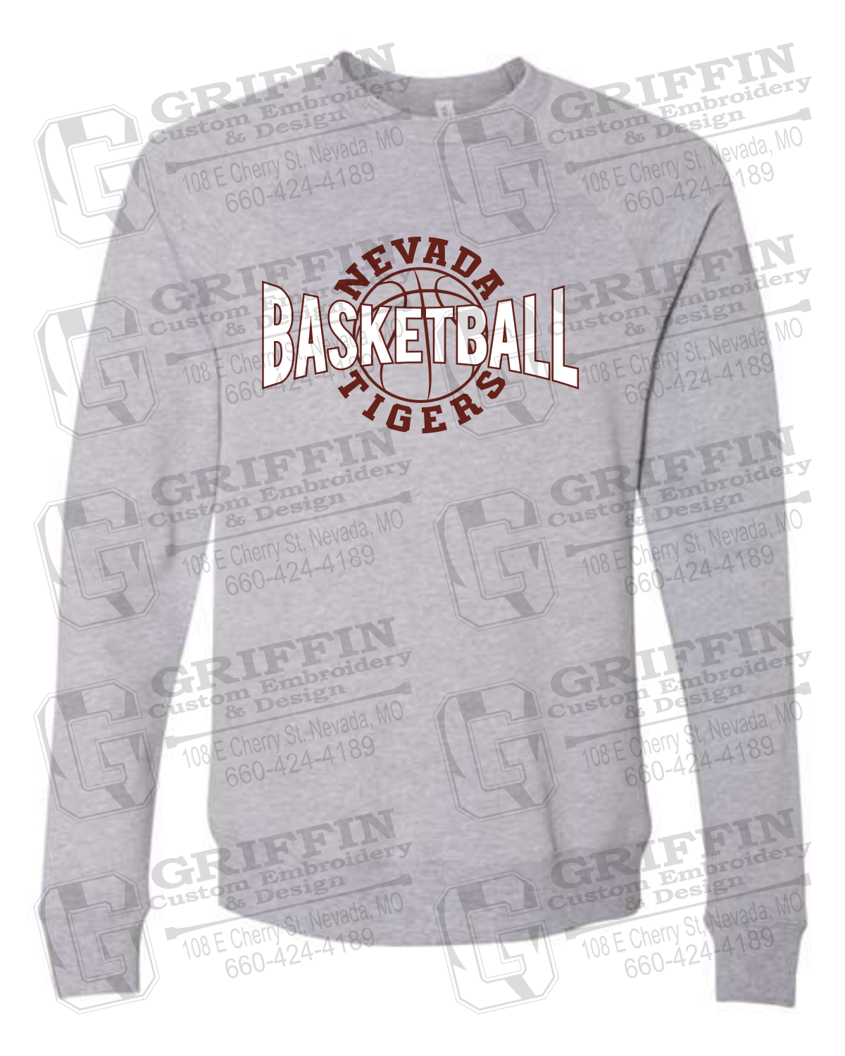 Sponge Fleece Sweatshirt - Basketball - Nevada Tigers 24-M