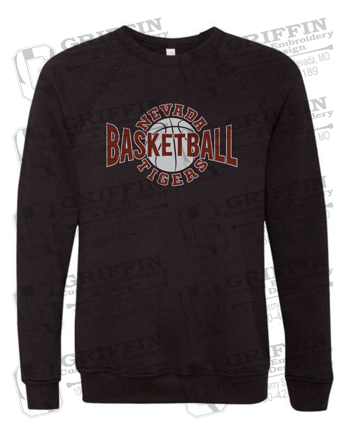 Sponge Fleece Sweatshirt - Basketball - Nevada Tigers 24-M