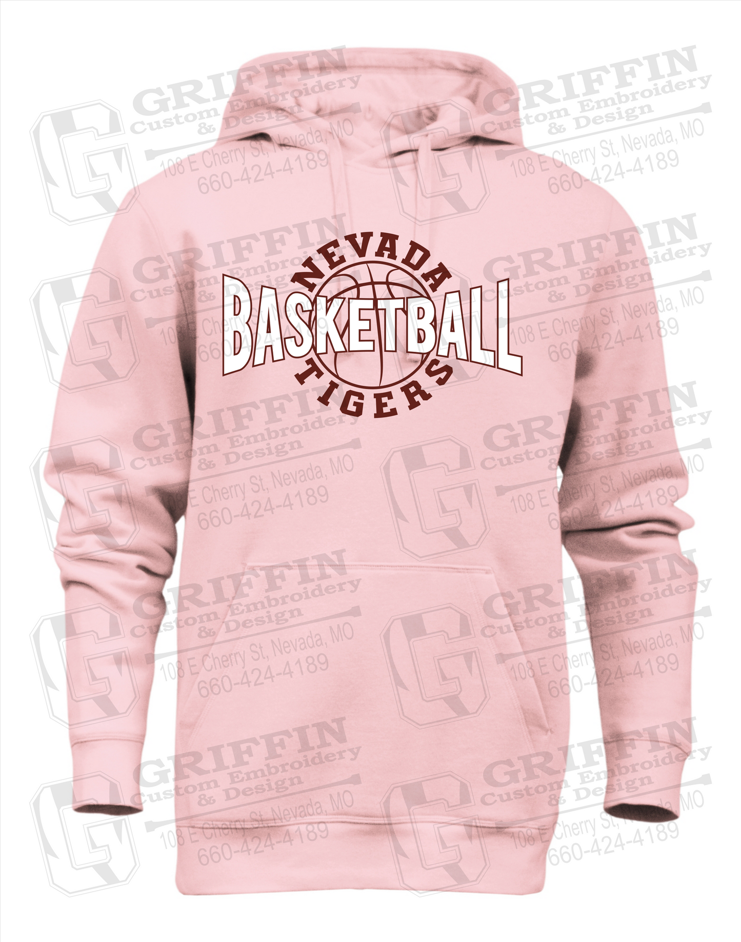 Heavyweight Fleece Hoodie - Basketball - Nevada Tigers 24-M