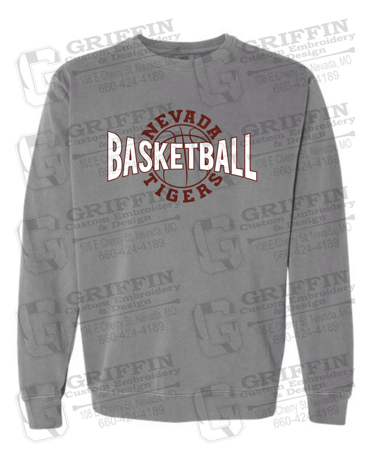 Comfort Colors Crewneck Sweatshirt - Basketball - Nevada Tigers 24-M