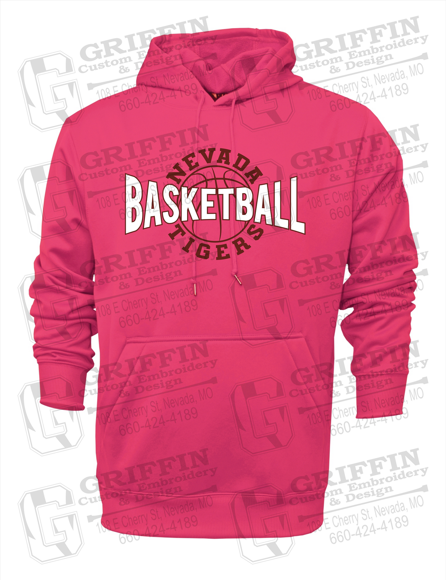 Performance Fleece Hoodie - Basketball - Nevada Tigers 24-M